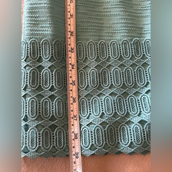 Antonio Melani Beatrice Sheath Dress Knee Length Sleeveless Cocktail Teal Size 6 - Picture 10 of 10